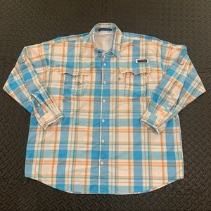 Columbia Omni-Shade PFG Button Down Long Sleeve